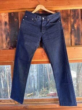 Helmut Lang Navy Straight Leg Men's Jeans